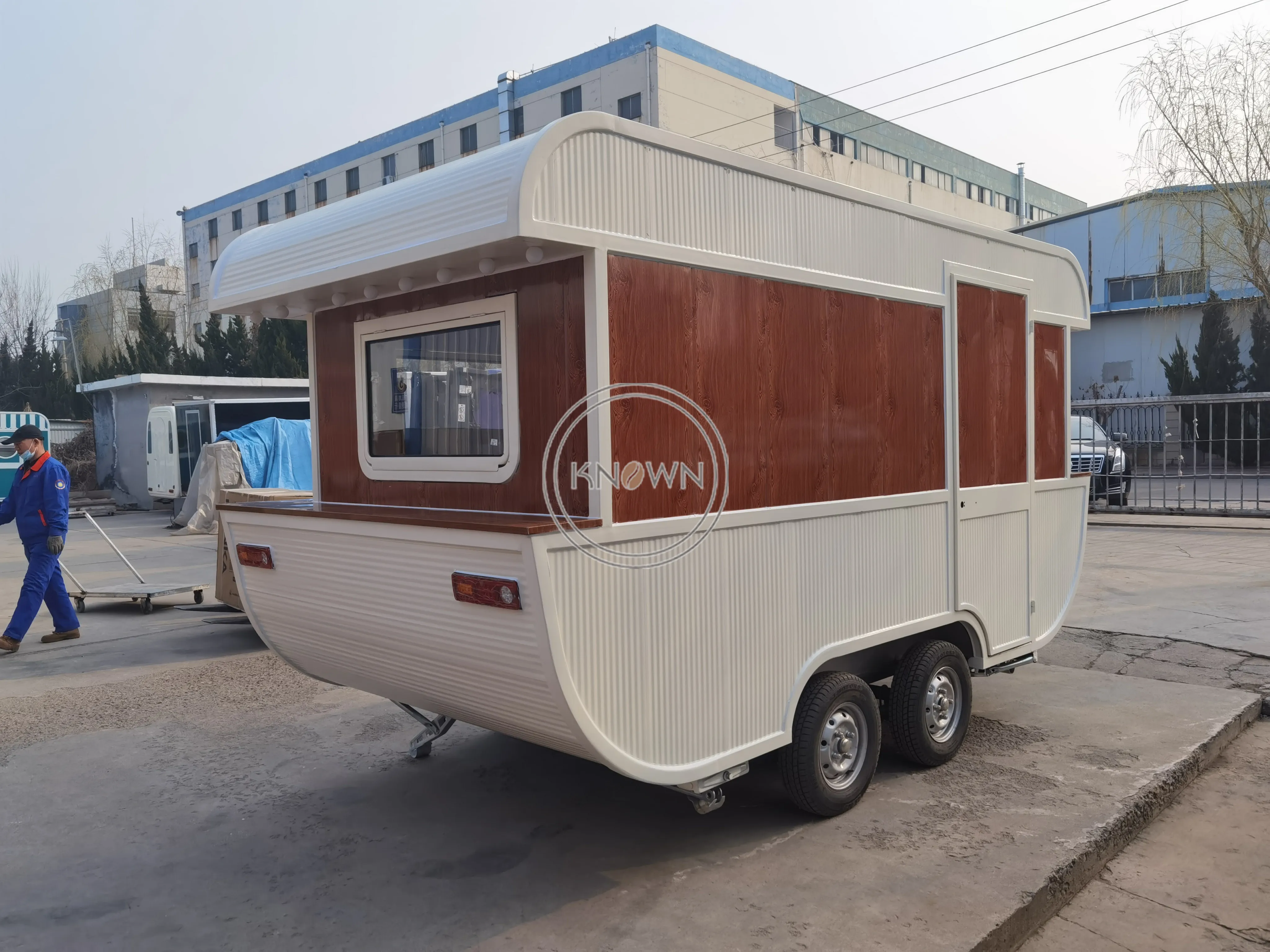 Remorque Alimentaire de Type Bateau, Chariot de Collation à Café, Crème Glacée Personnalisée, Prix d'Usine, 4m