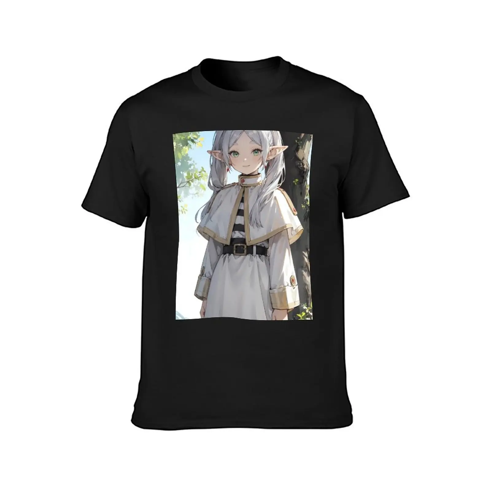 Frieren: Beyond Journey's End - Whimsical Anime Girl Waifu Art T-Shirt sublime mens champion t shirts