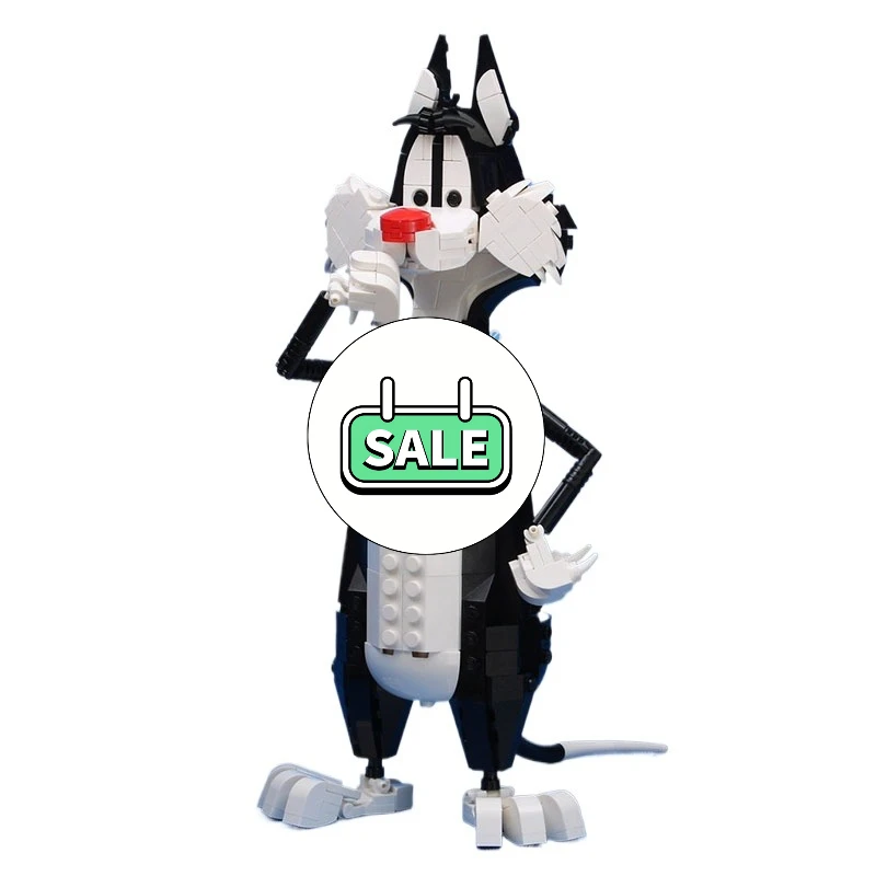 

406PCS MOC Collectible Figures Sylvester (Cat) Brickheadz Model Building Blocks Stacking Brick Creative Educational Toy Kid Gift