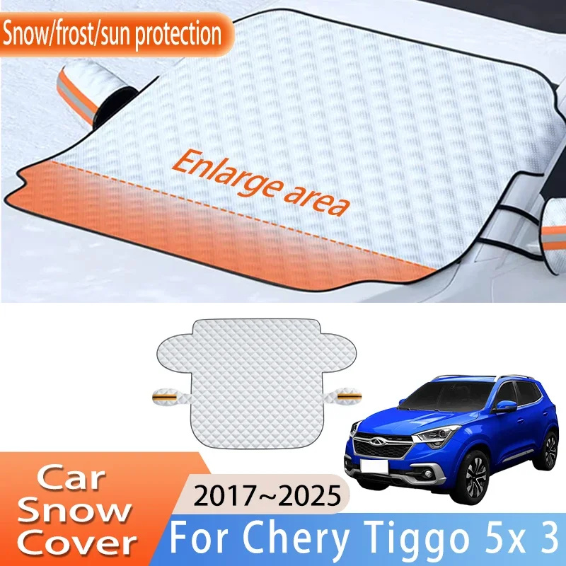 Car Accessorie For Chery Tiggo 5x 3 2017~2025 2018 Front Windscreen Snow Cover Ice Frost Sun Protector Waterproof Auto Parts