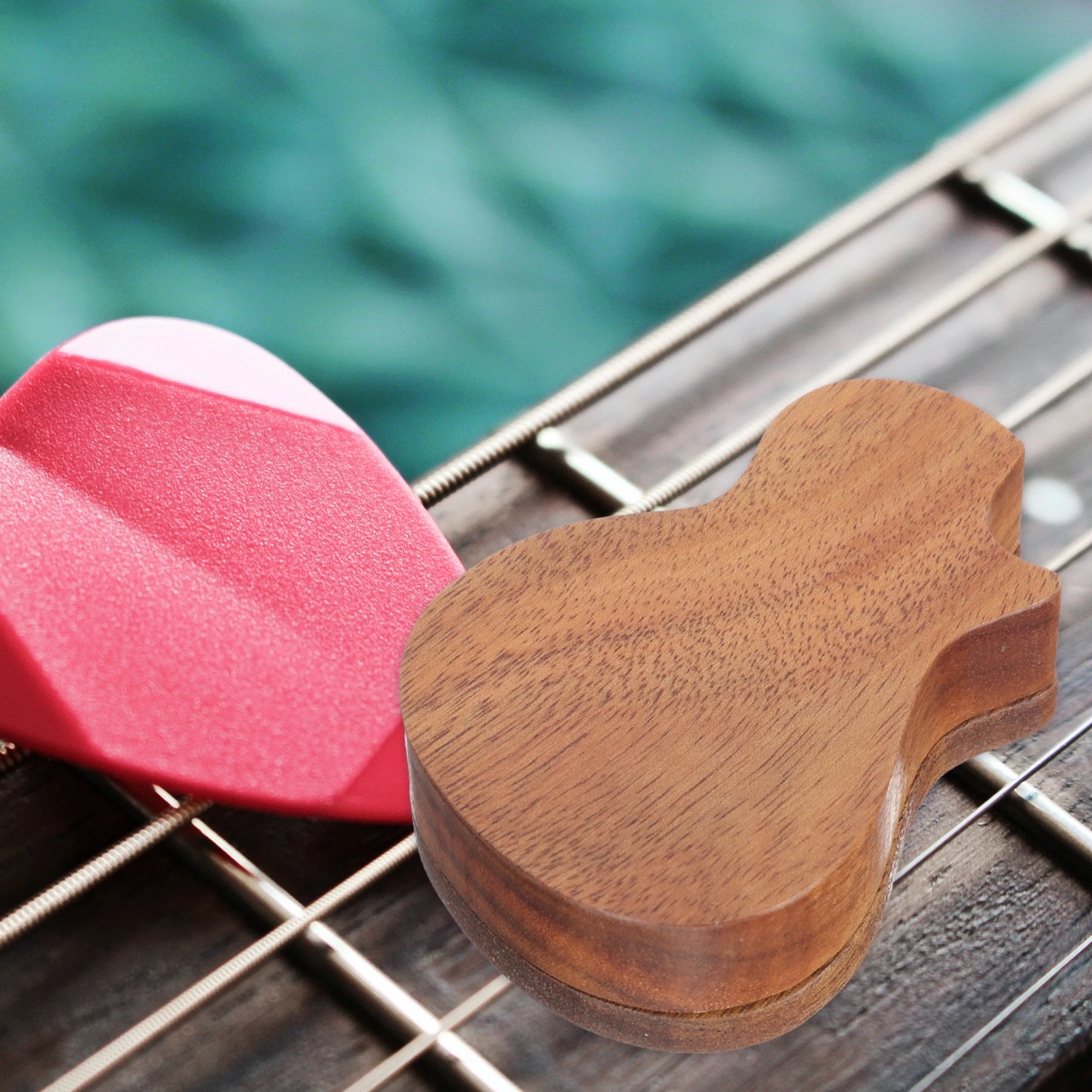 

Pick Storage Box Guitar Display Case for Wall Container Holder Wooden Picks Holders