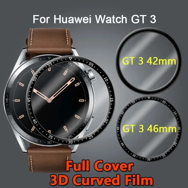 Screenprotector Voor Huawei Horloge Gt 3 2e Gt3 Gt 2 Pro 42Mm 46Mm Smart Watch Beschermende Film Voor Huawei Gt3 Pro Gt4 Zacht Glas