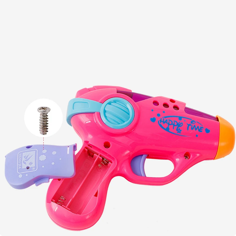 Pistola pequeña de simulación para bebé, juguete eléctrico y ligero con sonido, educativo, regalo de cumpleaños interactivo para padres e hijos