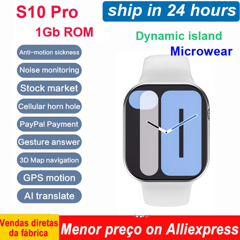 On Sale S10 Pro Smart Watch X Series 10 1GB ROM Gesture Answer ChatGPT NFC Compass GPS Tracker Sport Smartwatch Women Men