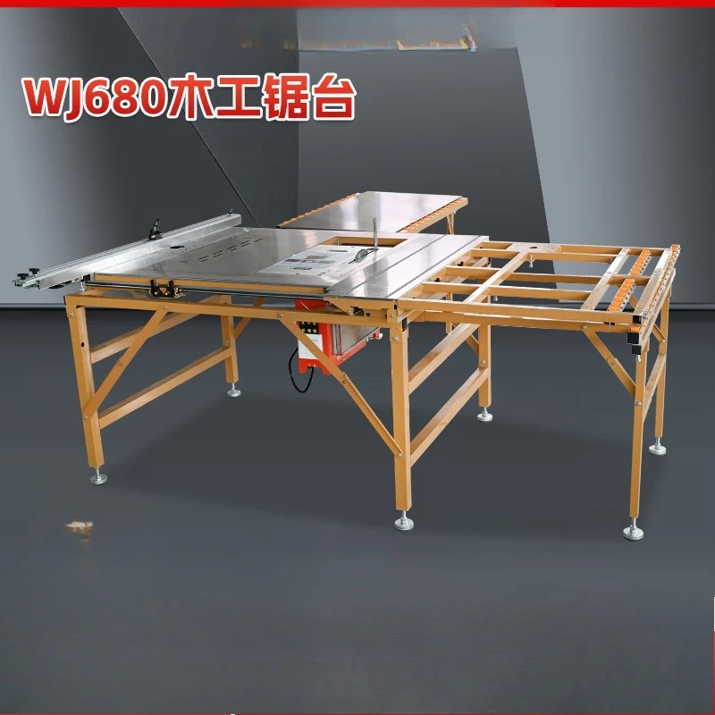 WJ680 woodworking saw table woodworking machinery push table saw new trolley WJ680 woodworking push table saw