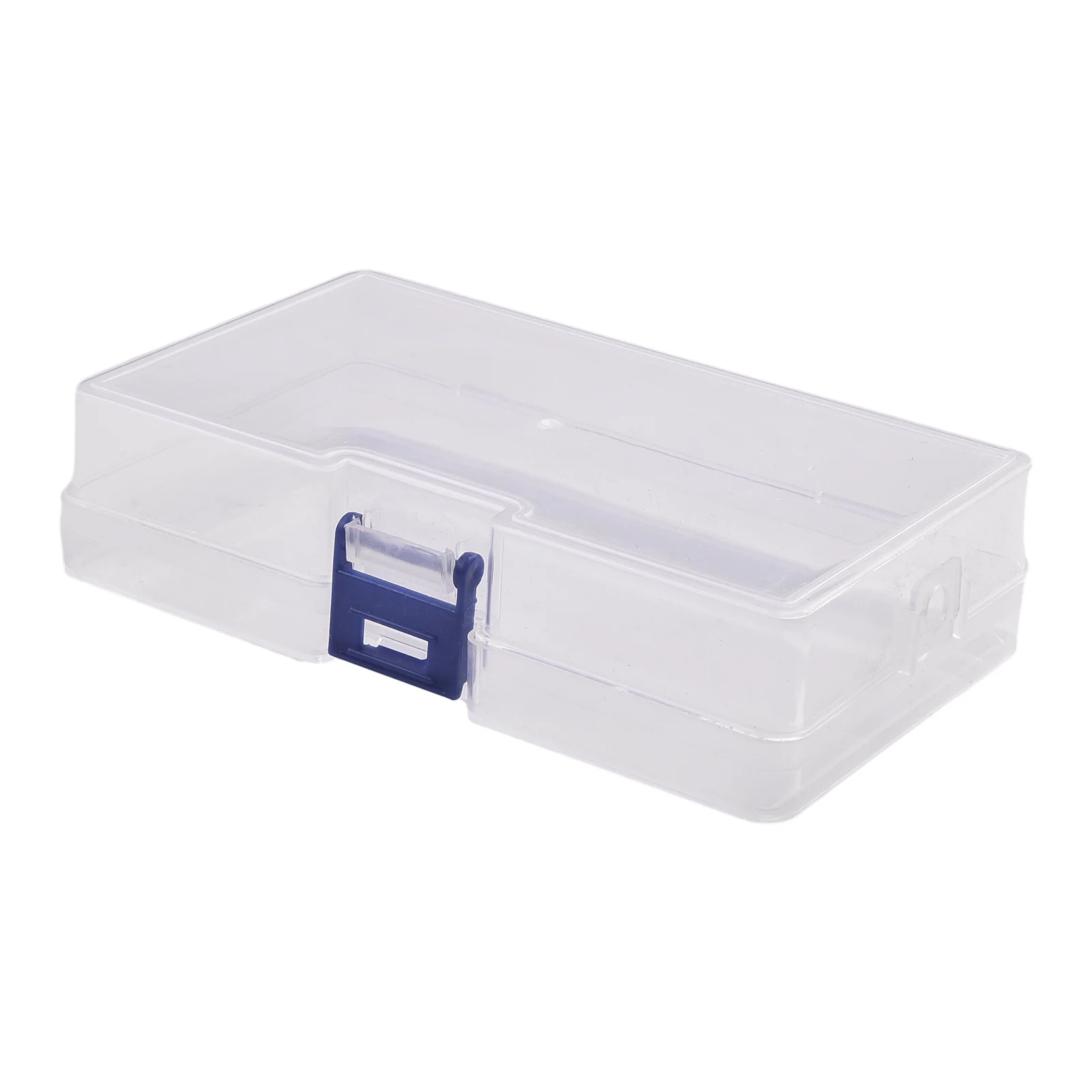 1pc Latch Box For Home Daily Transparent Visible Plastic Clear 14.4x8.4x3.4cm Square Fishing Gear Empty Small Items Storage Box