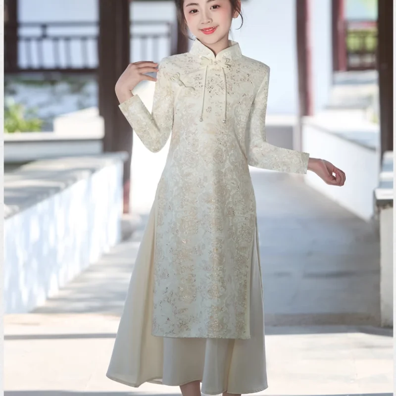 

Chinese Style Spring and Summer Girls' Cheongsam Dress and Tang Style Dress