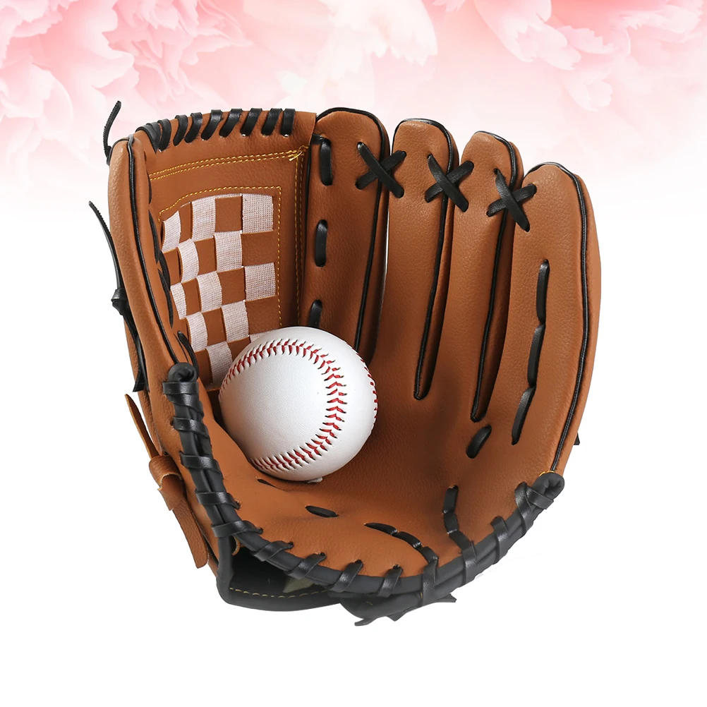 11,5-Zoll-Baseballhandschuhe, verdickter Infield-Krug, linker Handhandschuh, Softball, Sport, Infielder'S, braun, verstärkte Unterseite