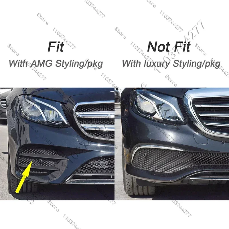 For 2017-2020 W213 Mercedes Benz E300 E350 E400 E450 E43 AMG Front Bumper Grille Fog Lamp Cover 2138856700 2138856800 2138856900