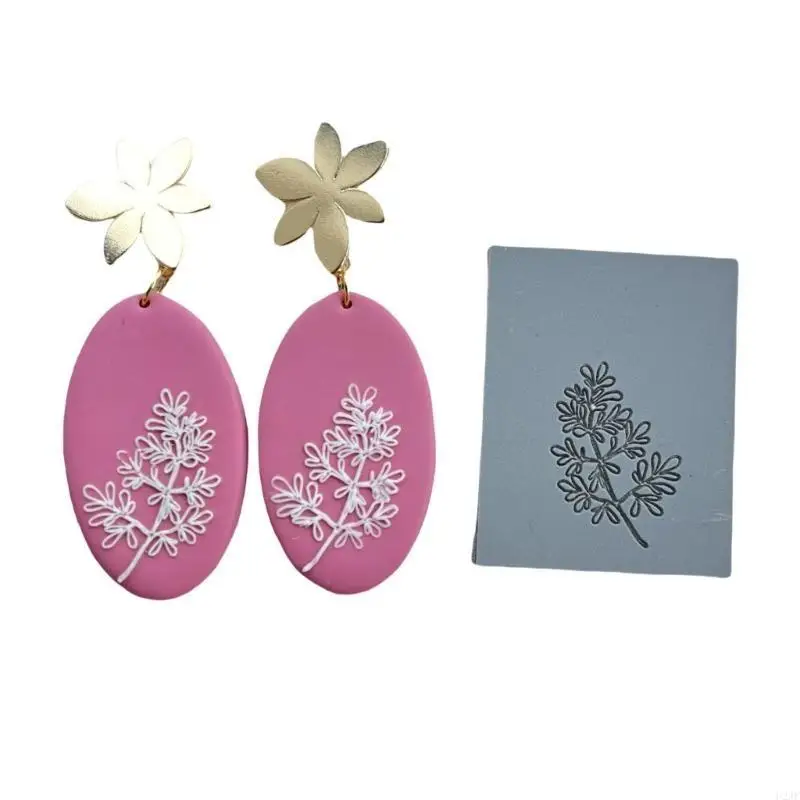 

Практичный набор из 5 элегантных листов глины с цветочной текстурой для изготовления серег из прочной силиконовой глины и