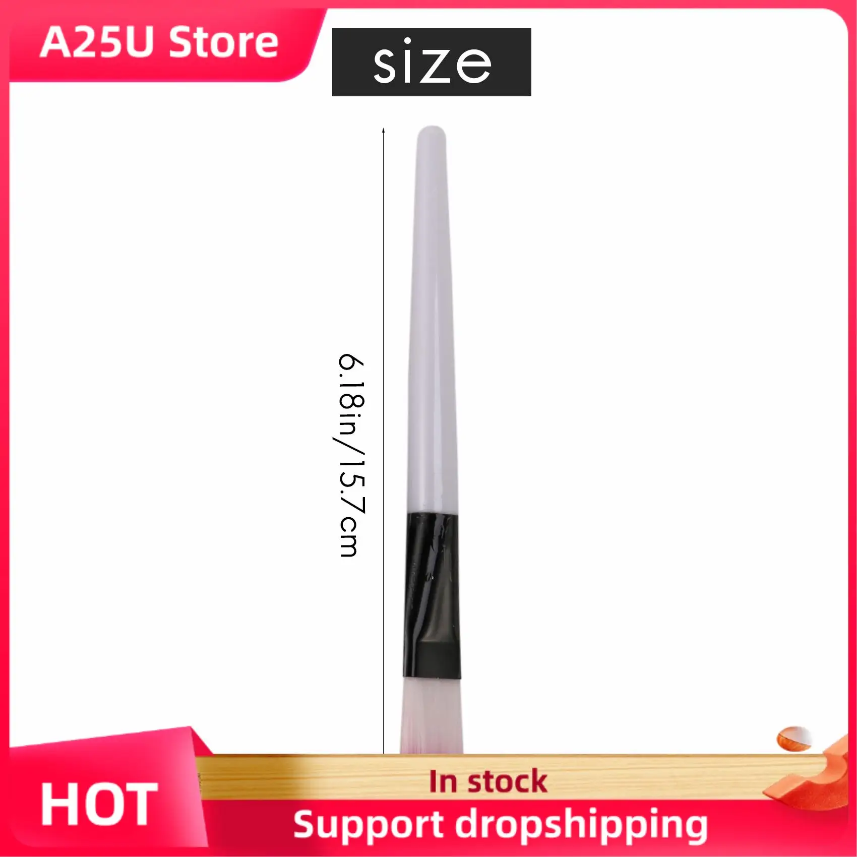 A25U 10-delige roze borstel witte staaf gezichtsmaskerborstel huidverzorging make-up tools