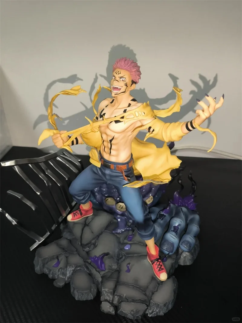 25cm Jujutsu Kaisen Figure Ryomen Sukuna Action Figures Statue Collection Model Desktop Ornament Toys Children Birthday Gift