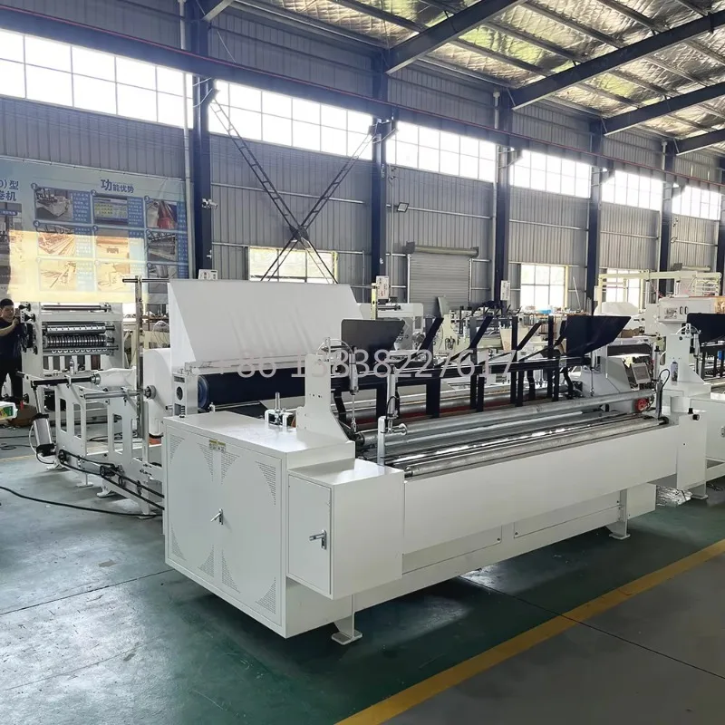 Mini Toilet Paper Making & Manufacturing Machine, Auto Trimming Sealing Shaft Extraction Simultaneously