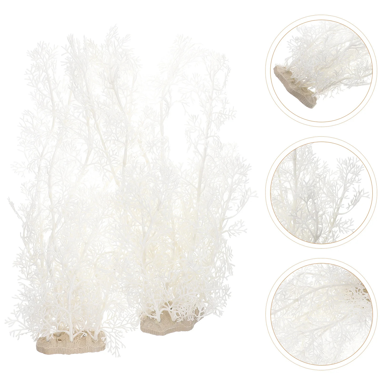 

2pcs Water Grass Decor For Aquarium Fish Tank Plastic Plants Aquatic Plants Freshwater Aquarium Betta Leaf Fish Decorations