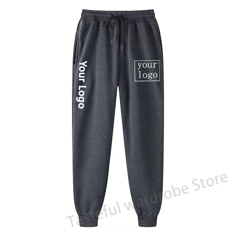 Your Own Design Brand Logo/Picture Personalized Custom Pants Text DIY Long Pants Casual Trousers Men Women Jogging Sweatpant