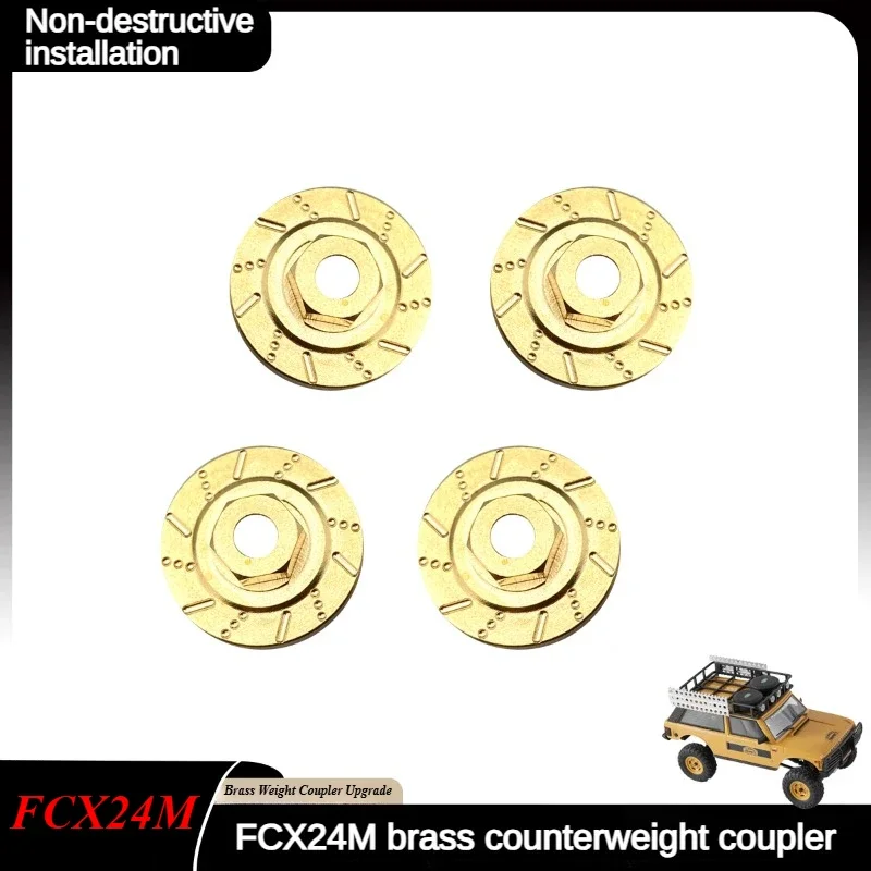 FMS RC Car Accessories FCX24M Camel Cup Modified Parts Climbing Car Universal Brass Counterweight Assembly Upgrade Parts