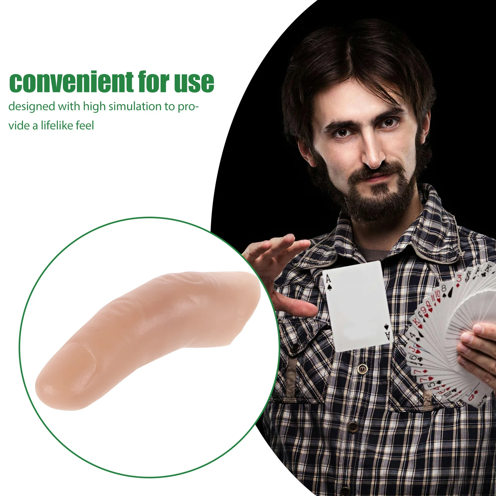

5 Pcs Simulation Fake Finger Cover Cosplay Accessories Props Vinyl Creative Hand