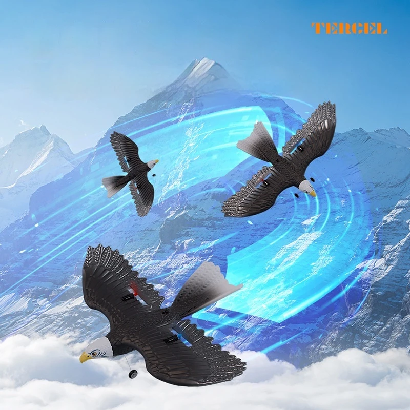 Rc Foam Plane Wingspan Eagle Bionic 2ch 2.4g Radio Remote Control Toy For Remote Control Glider Children'S Birthday Present Toy