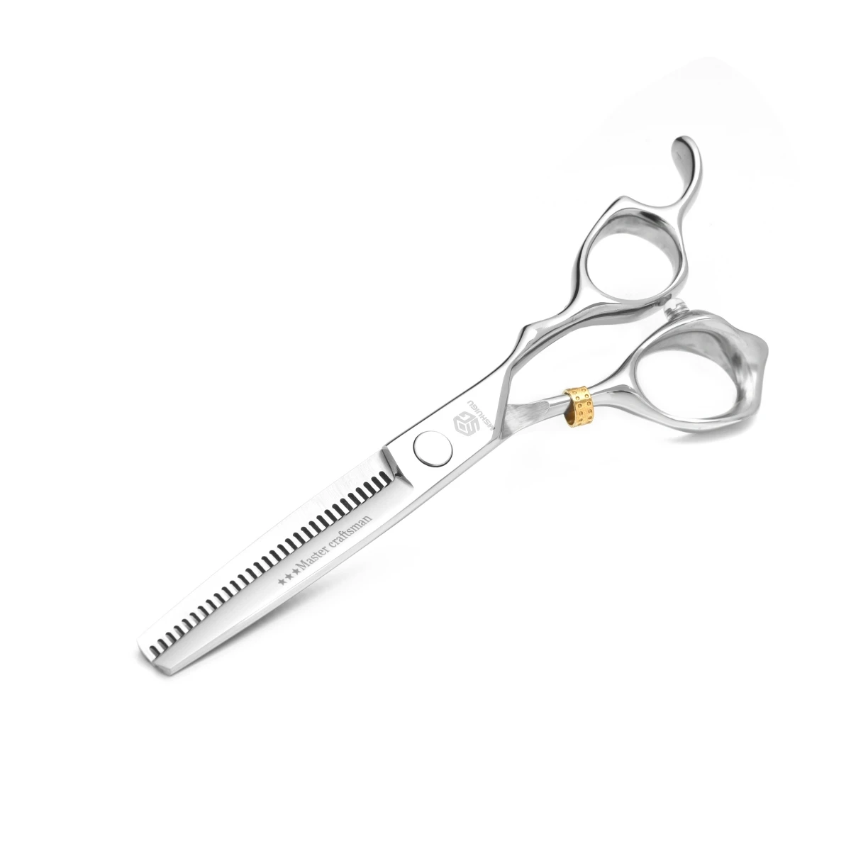 MSHUIGU 6-Zoll professionelle Friseurschere, multifunktionale Effilierschere, umkehrbare Zähne, 440C Stahl, für Familienhaarschnitte – Detail 24
