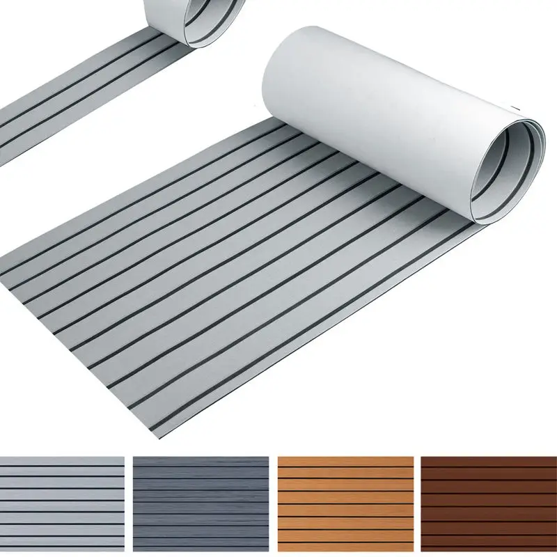 

2400*300 Self-adhesive for Boat EVA Flooring Pad Yacht Kayak Non-slip Faux Teak Decking Sheet Mat Marine Accessories Floor Mat