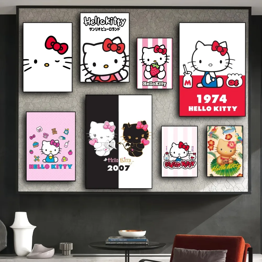 MINISO Sanrio Hello Kitty Poster stampe immagini a parete soggiorno decorazione della casa