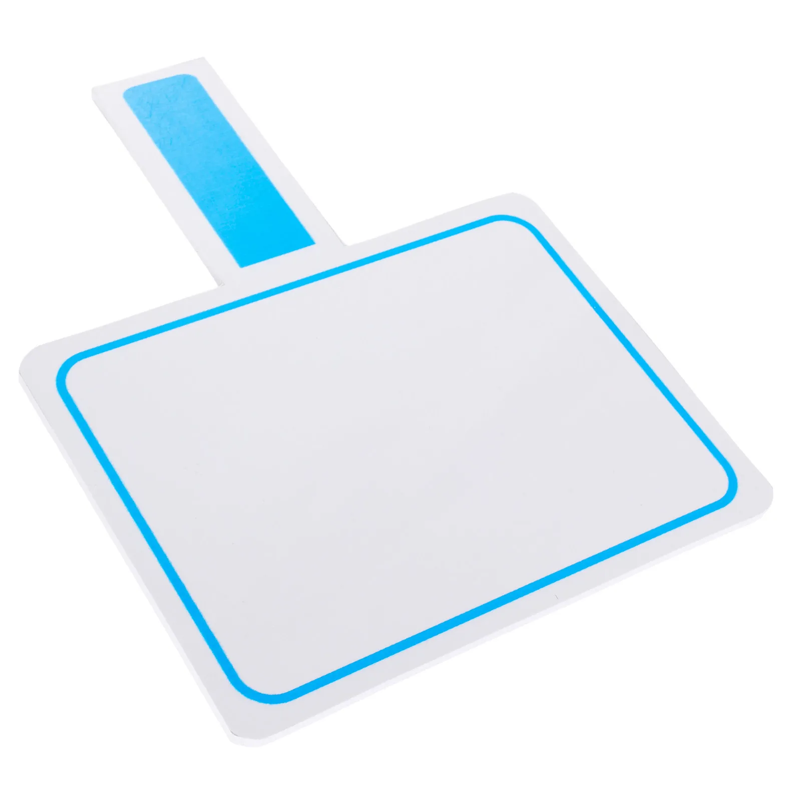 Small Double Sided Handheld White Board Dry Erase Paddle Lightweight PVC Portable for Classroom Voting Answer Cards Scoreboard