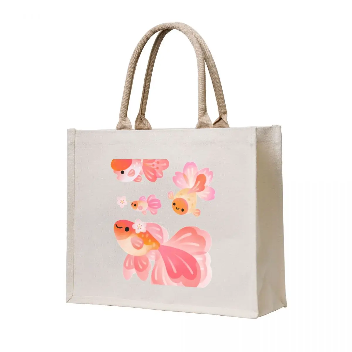 

Cherry Blossom Goldfish 2 Tote Bag reusable grocery bags reusable shopping bags Gift bags Women's shopper bag
