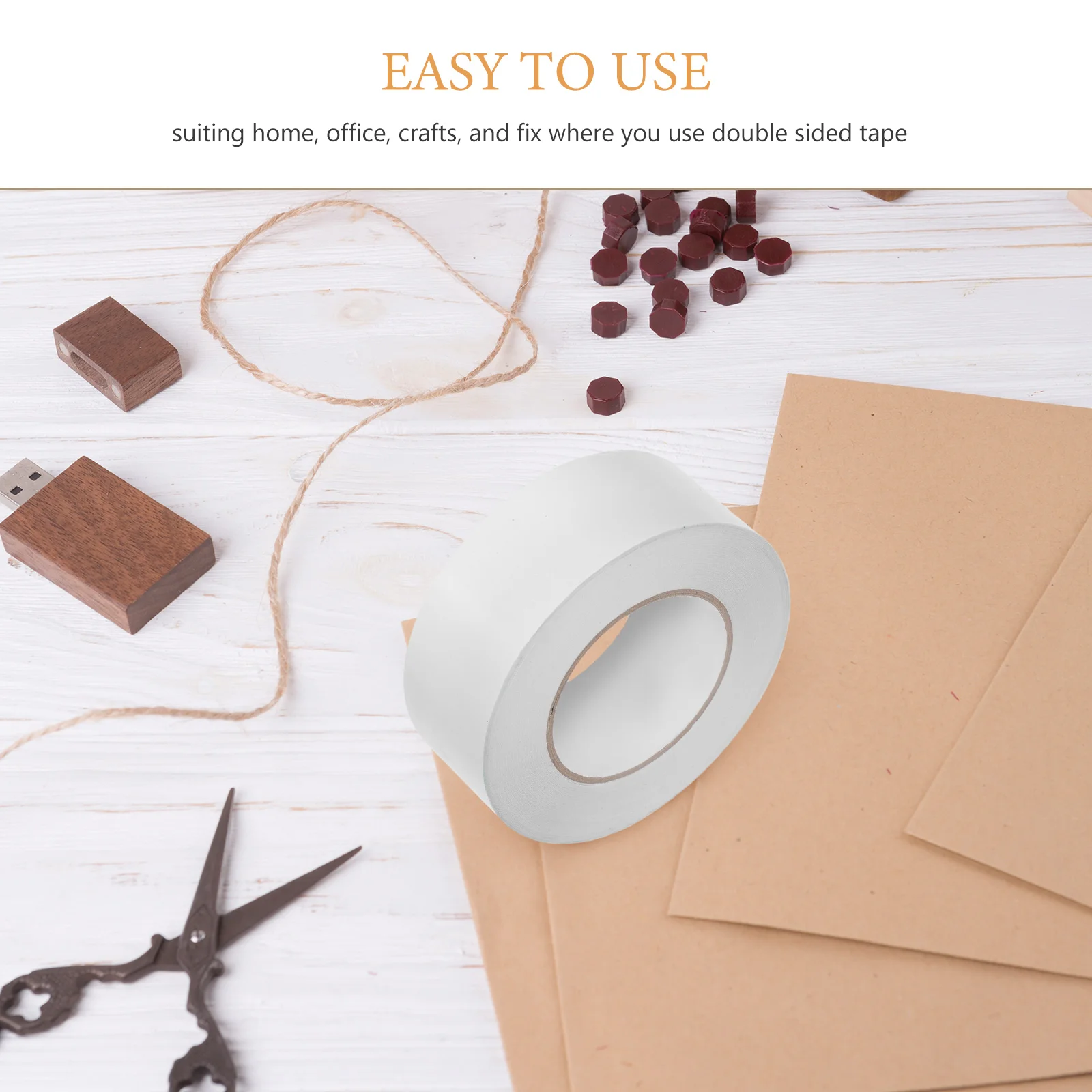 

1 Roll Clear Double Side Tape Multipurpose Tape for Carpet Mats/Photos Frames/Craft Wall Mounting - 5cmx164ft Clear Ultra Thin