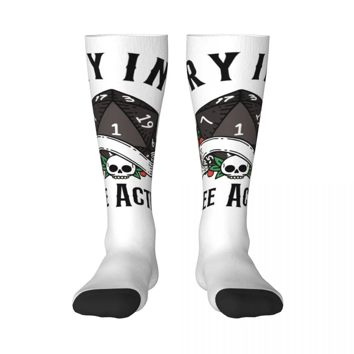 

Взрослые чулки DND ролевая игра Смешные критические ошибки плач хорошая воздухопроницаемость смешной Графический милый стиль Компрессионные носки