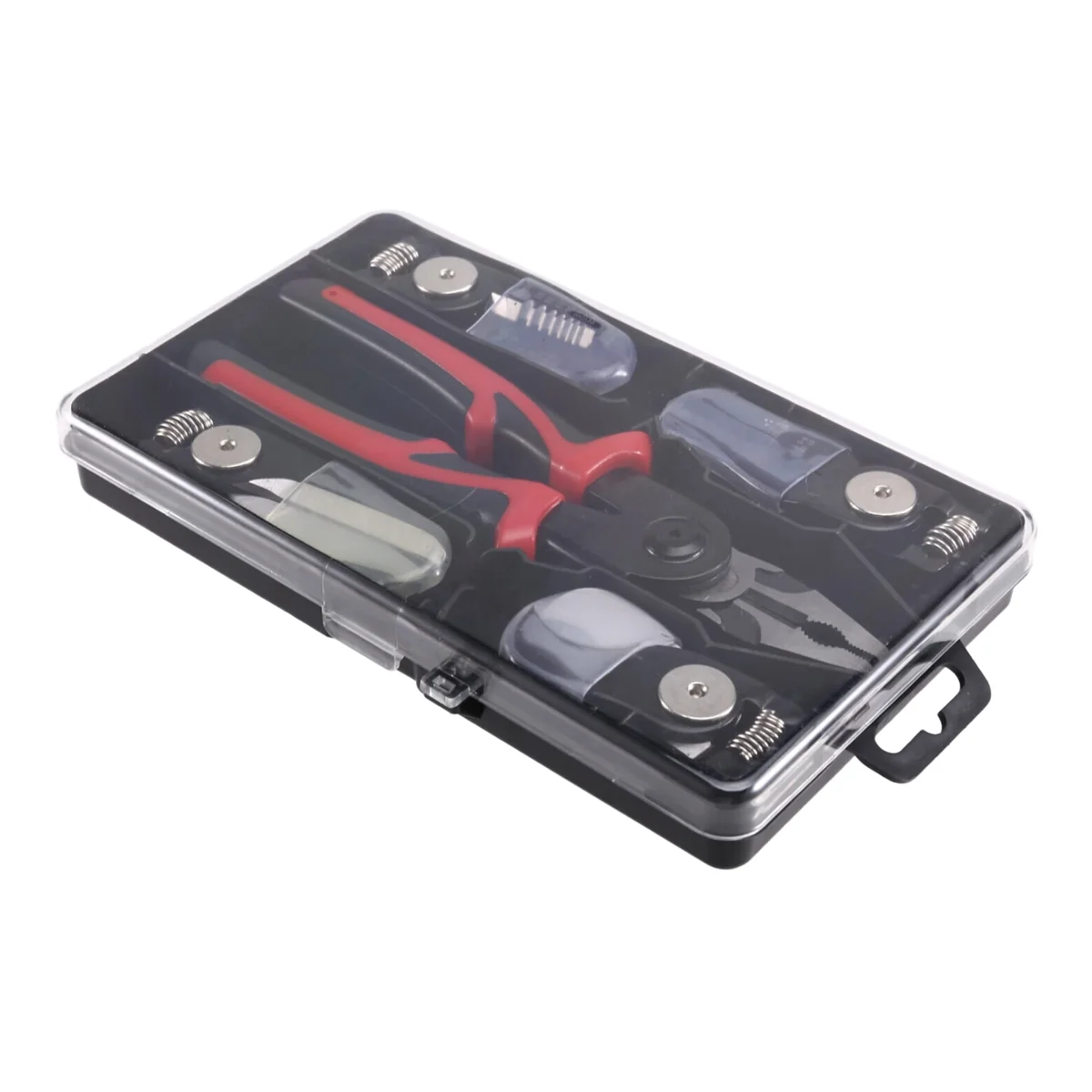 AA98 5-in-1 다기능 펜치 세트, 와이어 스트리퍼/커터/크림퍼, 교환 가능한 펜치 헤드 와이어 절단 도구