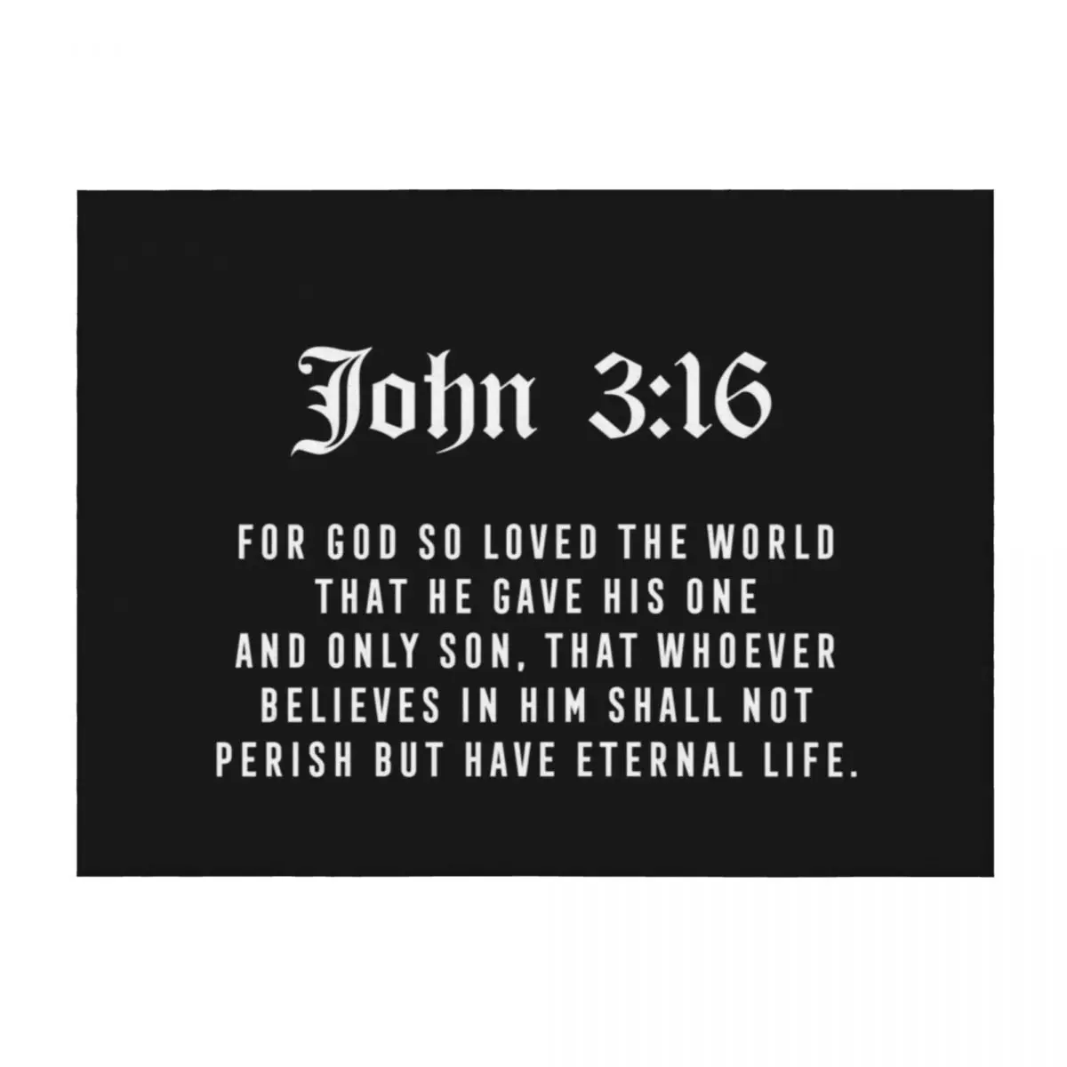 

John 3:16 Throw Blanket Quilt Sofas Weighted Designers Blankets
