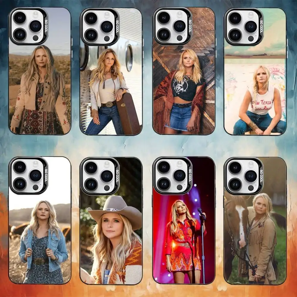 

Platinum Miranda L-Lambert Phone Case Color Silver Shell For IPhone 17 16 15 14 13 12 11 Pro Max Plus