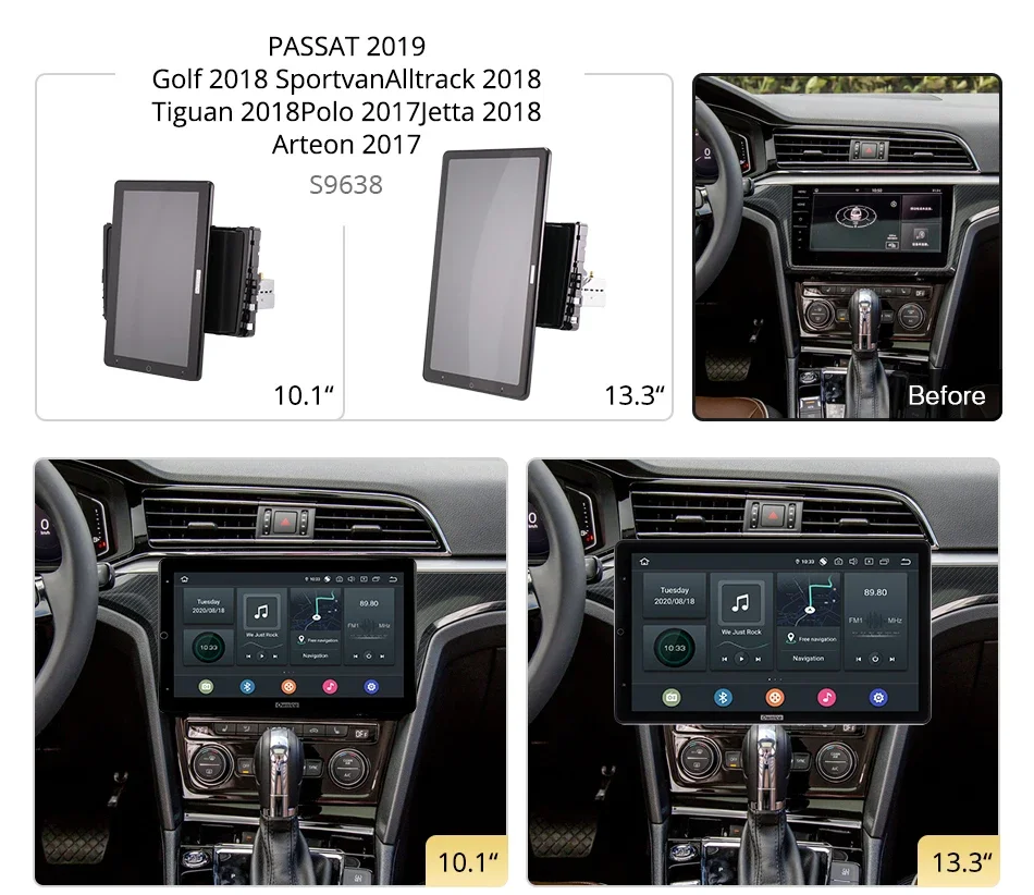 Tesla style PX6 13.3