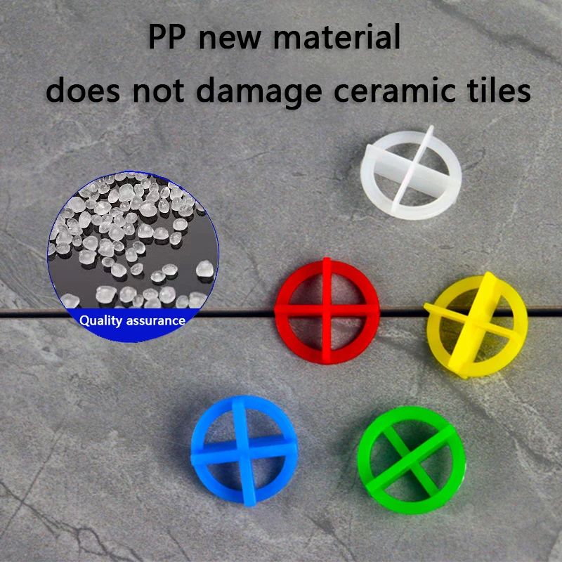 100/200 قطعة فواصل بلاط قابلة لإعادة الاستخدام لتثبيت البلاط أدوات بناء فجوة السيراميك