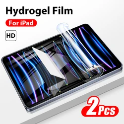 Película de hidrogel para Ipad Pro 13, 11, M4, M2, 12,9, 6th Air 5, 4, 3, Protector de pantalla para Ipad 10, 9, 9th, 10th generación, 8th, 10,2, 10,9