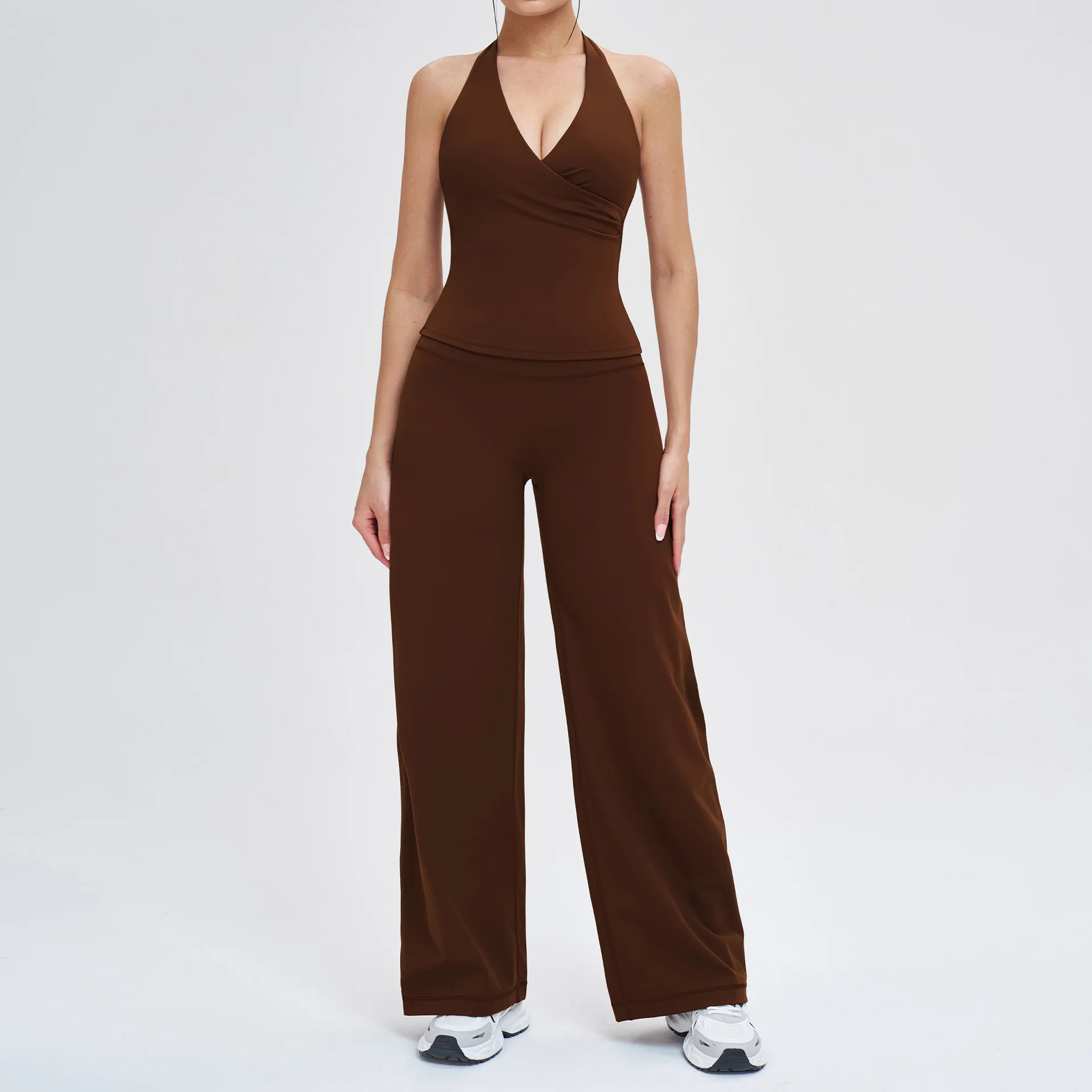 2 STKS Yoga Set Vrouwen Trainingspak Sportkleding Gym Kleding Fitness Outfits Workout Set Sportkleding Hoge Taille Legging Sportpakken