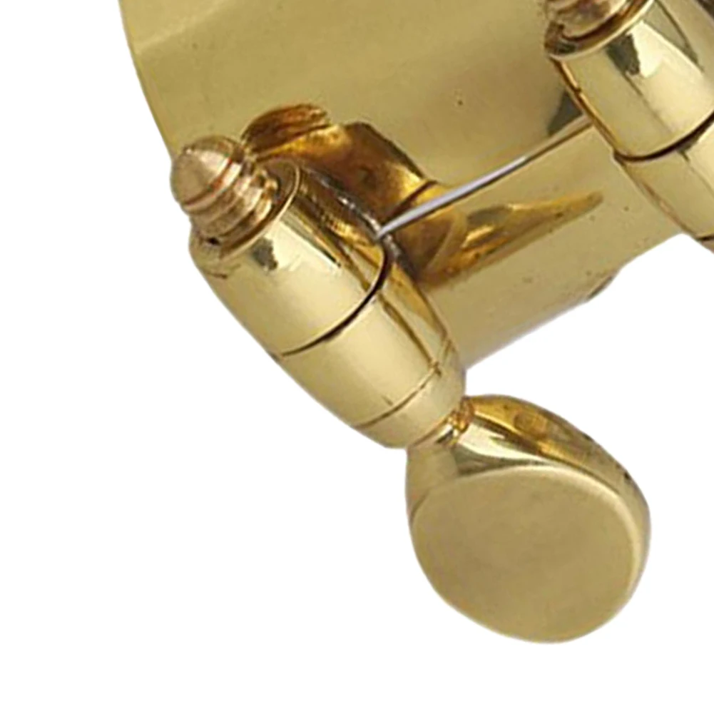 ساكس الساكسفون المعبرة المشبك كليب مع مسامير ألتو الساكسفون ضمد الذهب معدن ضمد كليب المشبك ل الساكسفون المعبرة