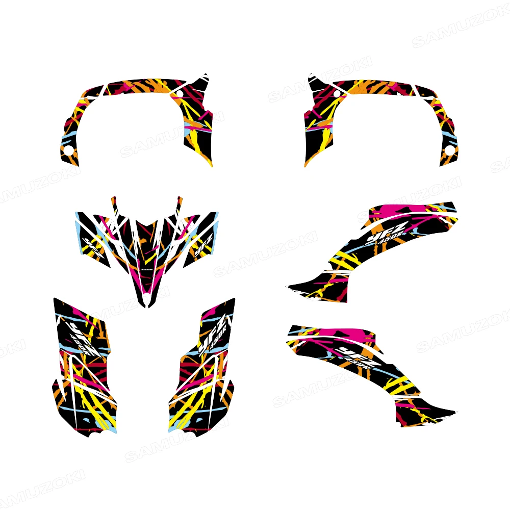 

Комплект графических наклеек для квадроциклов Yamaha YFZ 450R 450X YFZ450R YFZ450X 2009-2013, полный комплект, декор для мотоциклов, фоновые стикеры