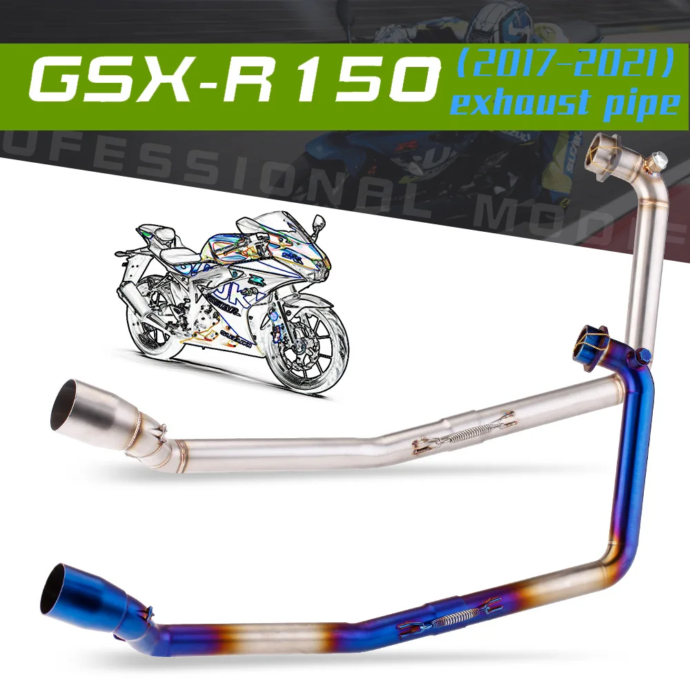 Advanced Motorcycle Full System For Suzuki GSX-R150 GSX-R125 GSX150R GSXR150 GSX125R Middle Link Connecting Pipe 2017 - 2022