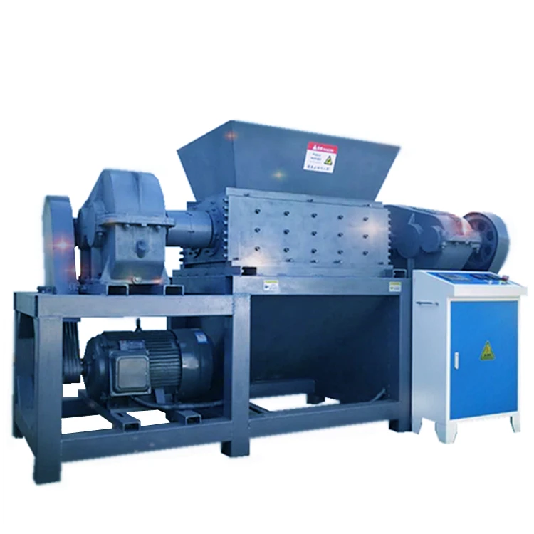 Small Aluminum Can Crusher Double-shaft Metal Sheet Industrial Crushing Plastic Shredder