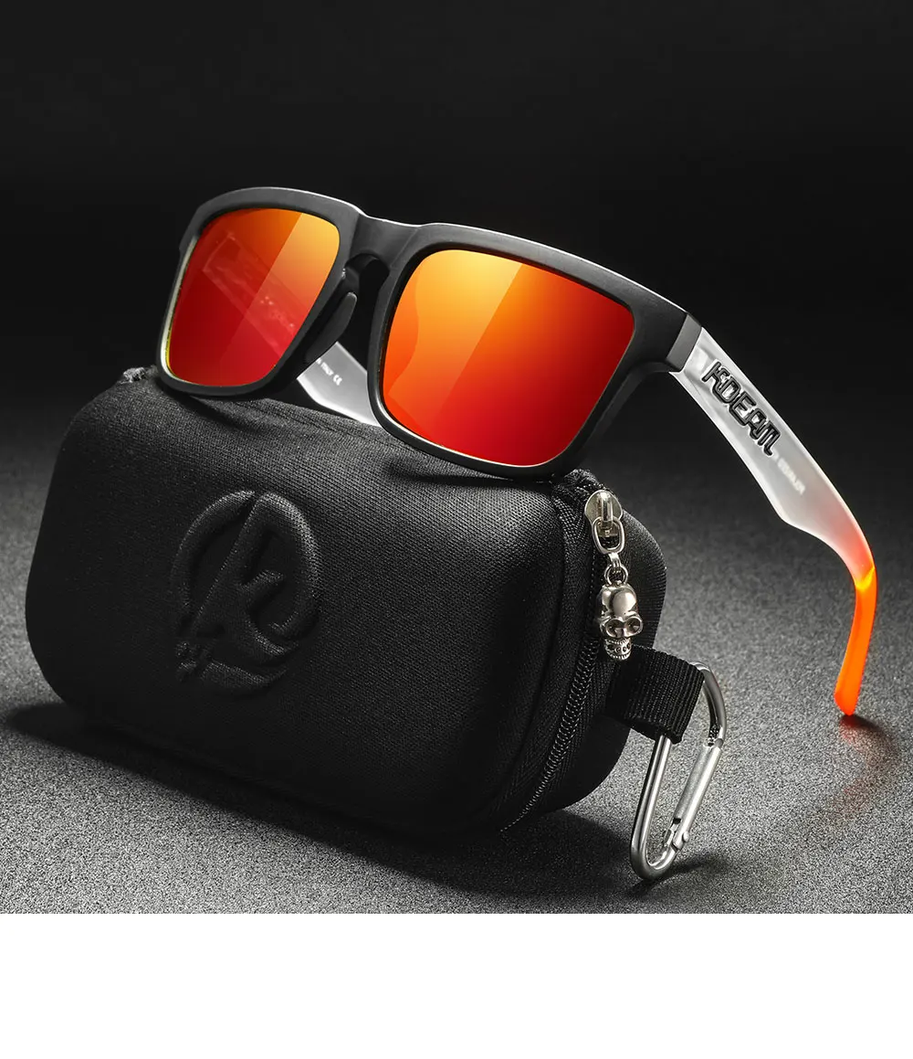 KDEAM Neue Farben Klassische KD332 Quadratische Polarisierte Sonnenbrille Für Männer Und Frauen Reisen Sonnenbrille Mit Fall Für Einfache Tragen – Detail 10