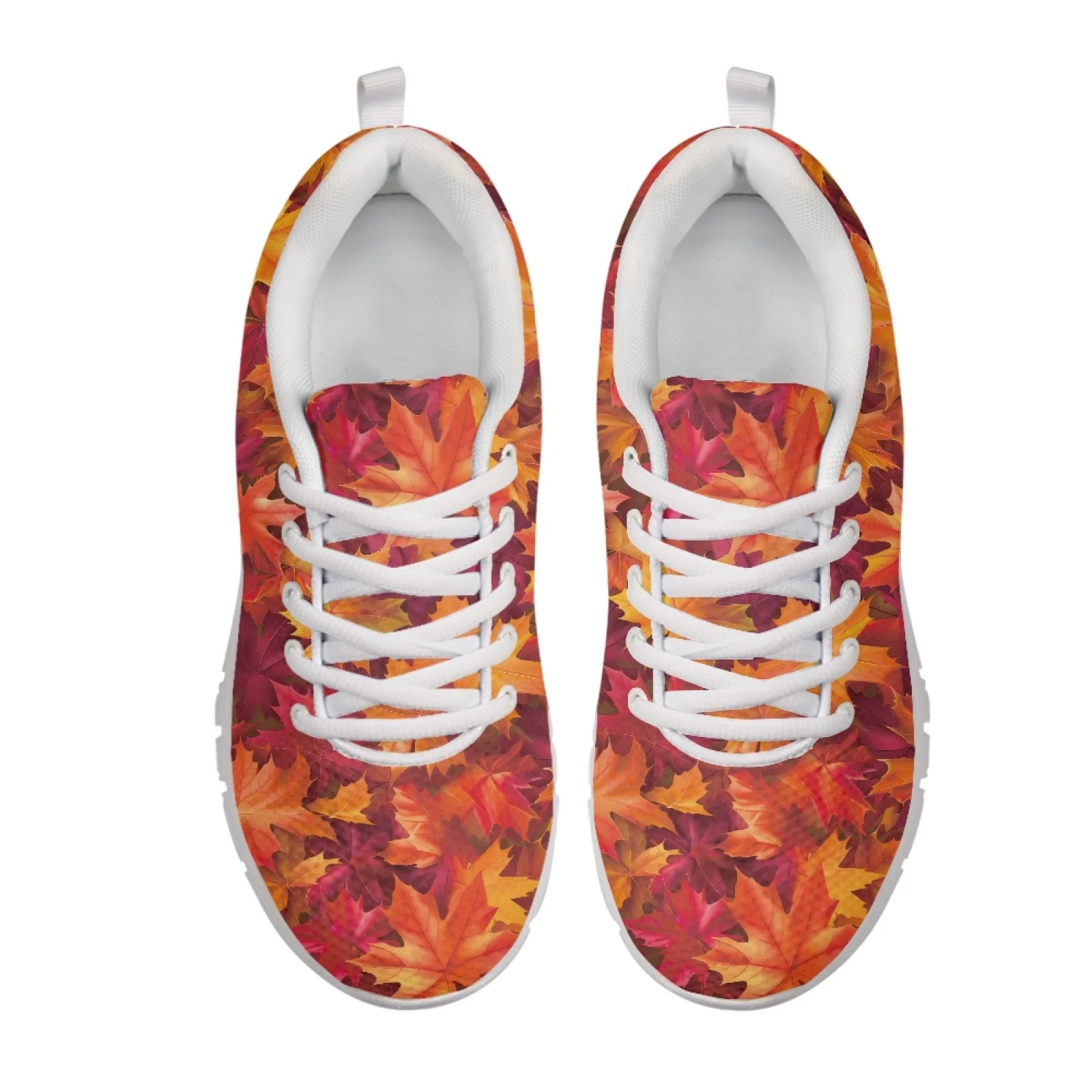 Coloranimal Cute Dinosaur Leaves New Trend Training Athletic Sport Shoes Mens Athletic Trainers Tennis Shoes for Women