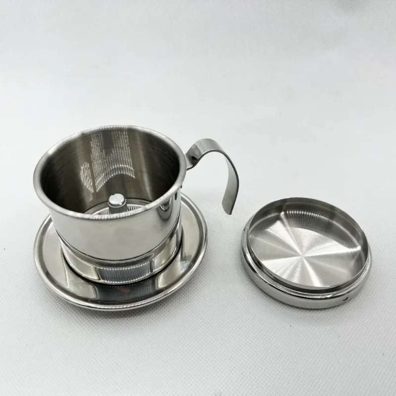 Vietnamese Coffee Filter Stainless Steel Vietnamese Style Coffee Dripper Maker Pot Infuse Cup Coffee Drip Filter