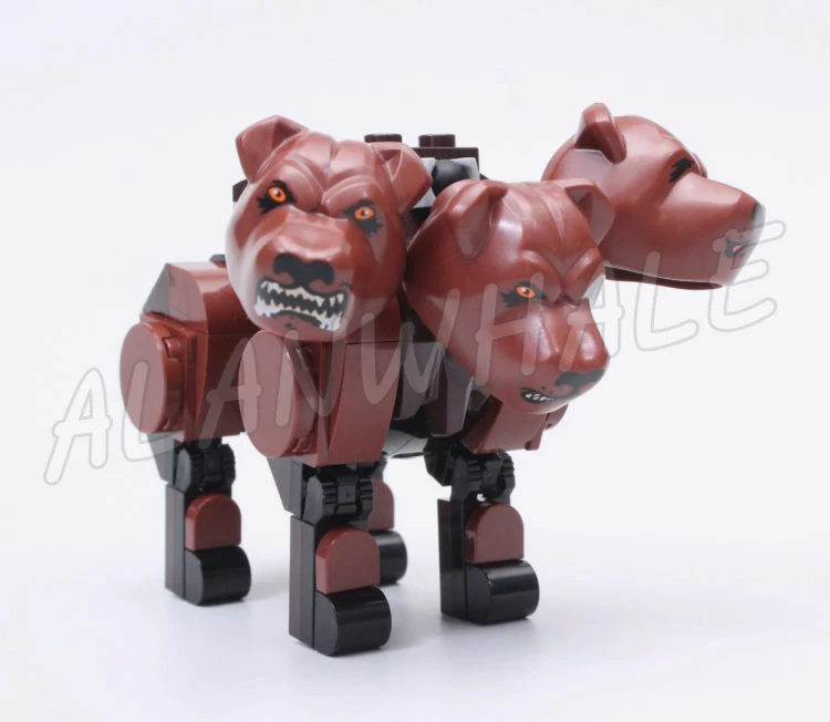 413 قطعة العالم السحري للمعالجات رقيق لقاء 3 رؤوس الكلب غرفة المدرسة 60138 ألعاب مكعبات البناء متوافقة مع النموذج #6