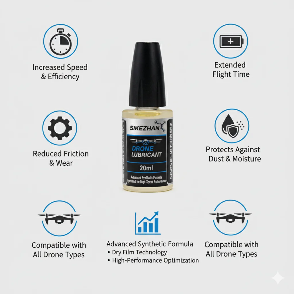 Micro Drone Motor Bearing Lubricant Oil Tiny Whoop RC FPV Quadcopter Brushless Motor Gear High Speed Anti-friction Maintenance - view 4