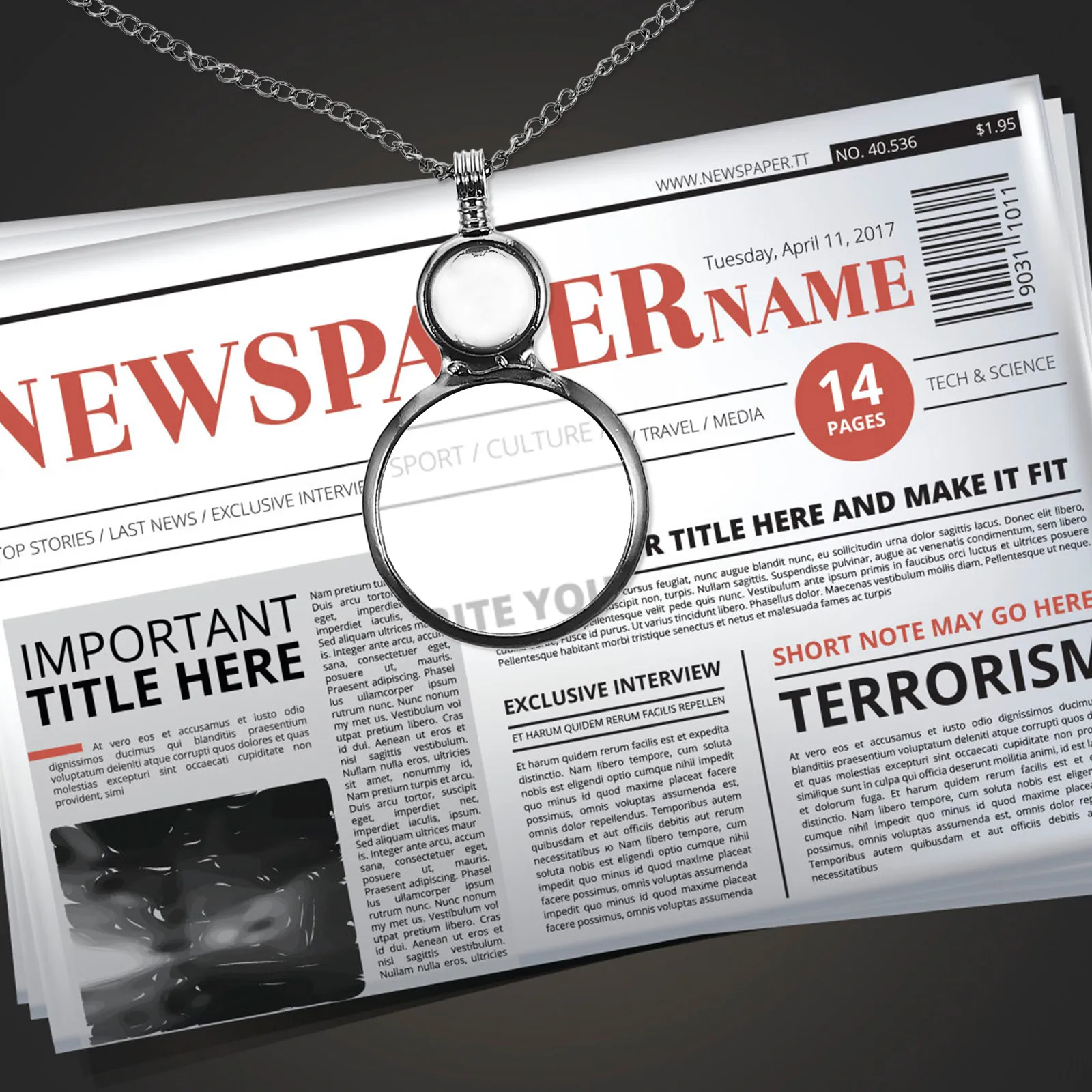 

Magnifying Glass Necklace Lightweight Hanging Magnifier Pendant Clear Assistance Reading Glasses Alternative