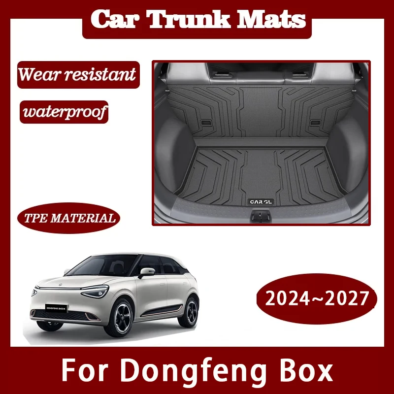 

Car Trunk Mats For Dongfeng Box Nammi 01 Innoson/IVM EX02 2024 2025 2026 2027 Waterproof Boot Pad TPE Cargo Cover Car Acessories