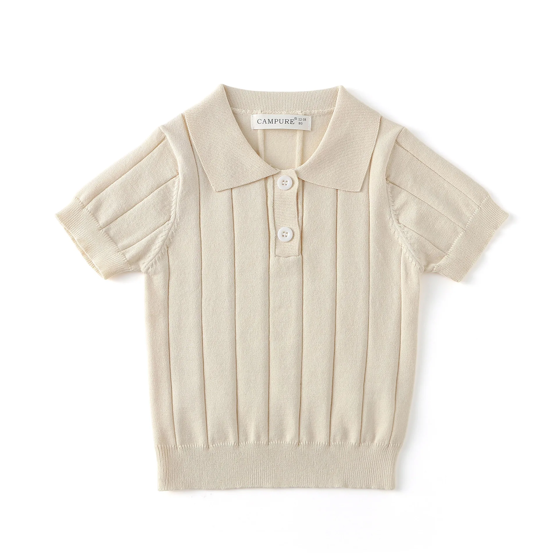 1-8 Y Kid Clothes Summer Ice Silk Knitted Short Sleeve Tops Korean Style Boys Knit Tee Casual Girls  Base Tops