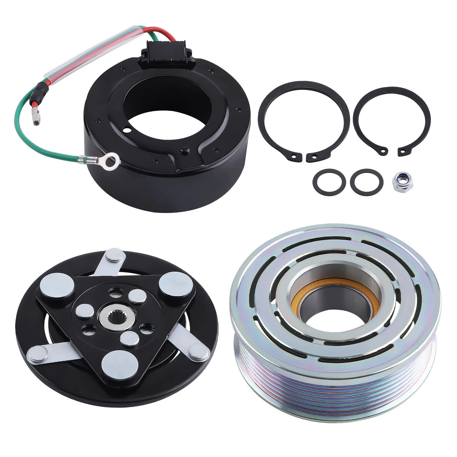 Air Conditioning Compressor Magnetic Clutch for Honda Civic CRV FRV Sanden TRSE07 TRSE09 NEW 38810RNAA010