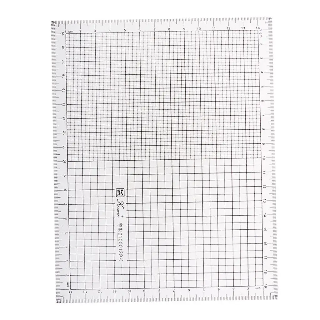 Durable Acrylic Coordinate Graph Ruler Hand Drawing Grid Ruler Chart Maker for Mathematical Use